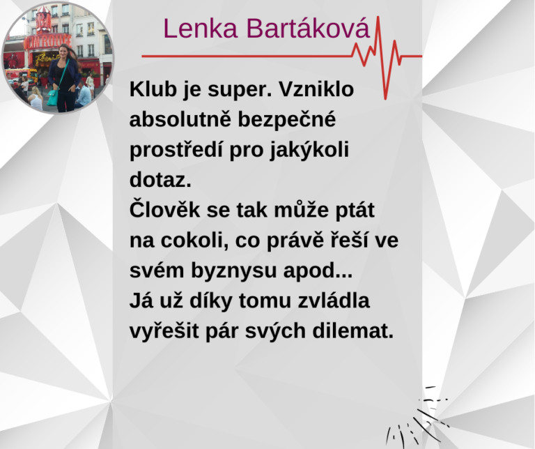 Lenka Bartáková reference