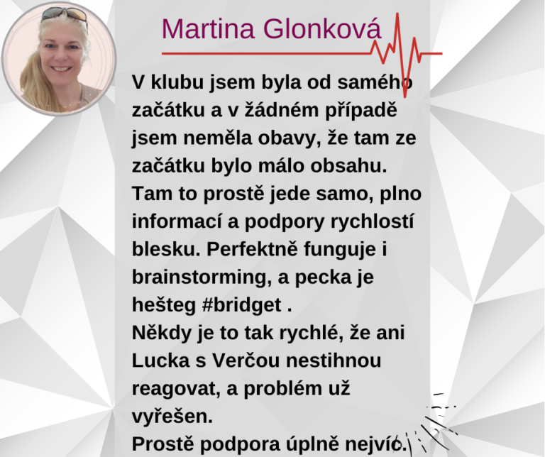 Martina Glonková reference