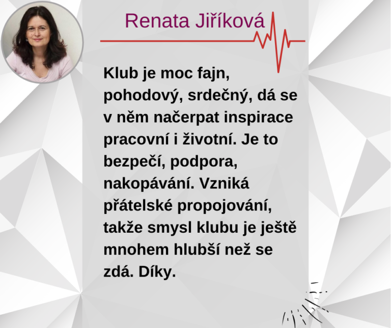 Renata Jiříková reference
